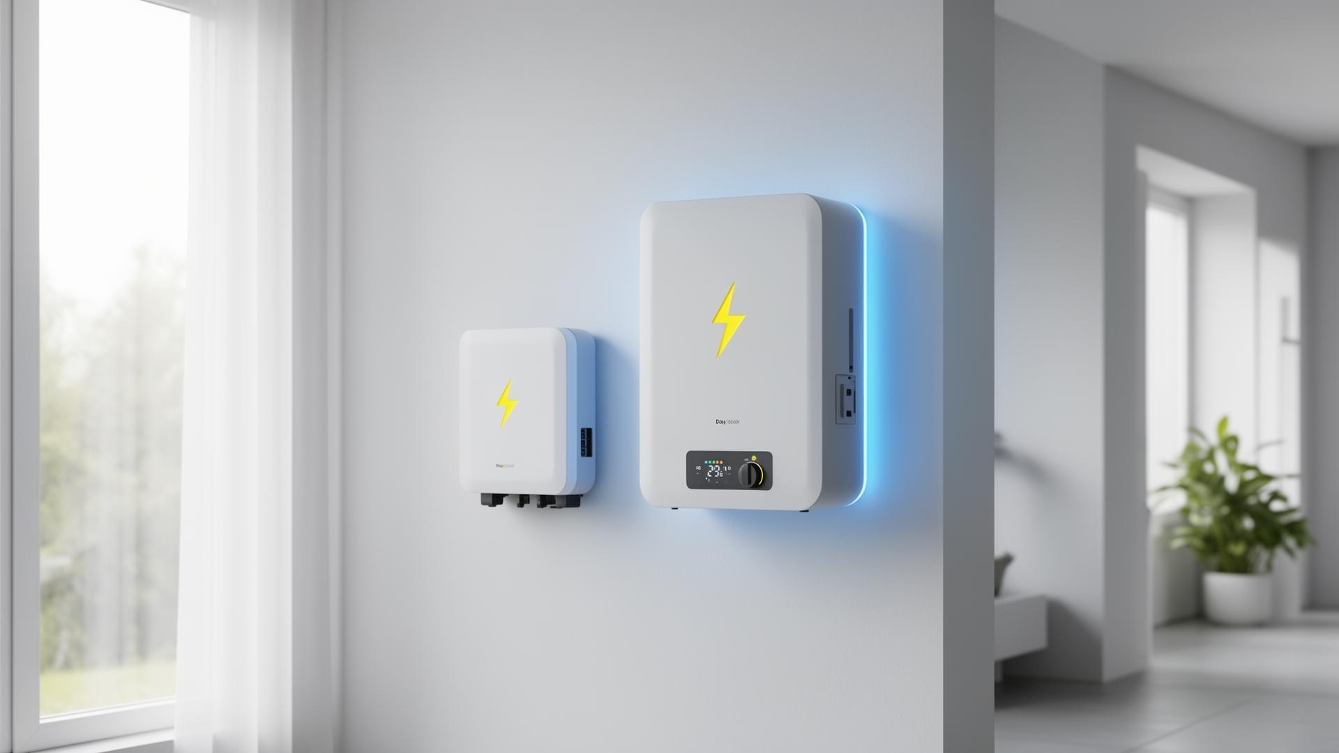 Sistema de respaldo eléctrico residencial iLuz instalado en casa moderna